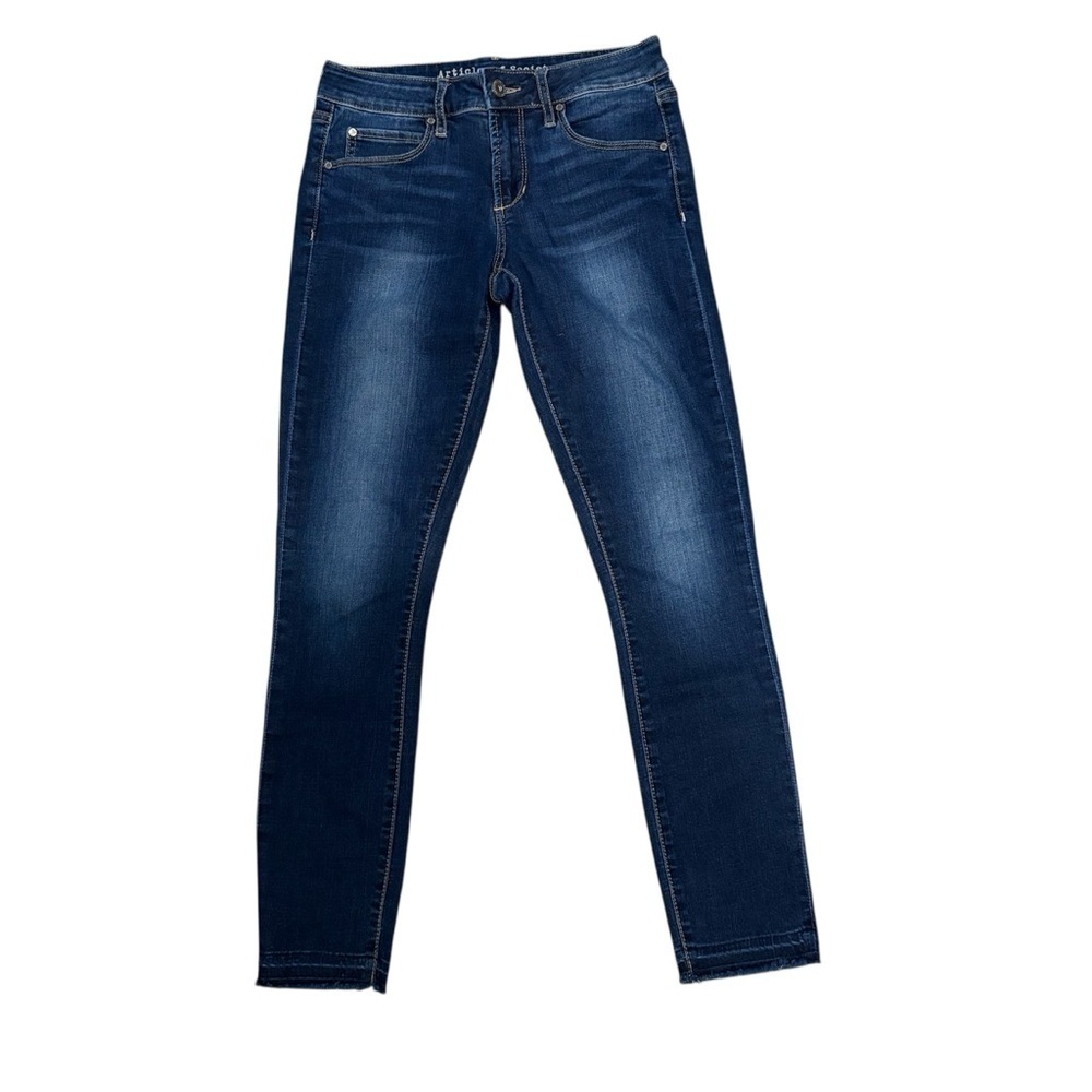 Articles of Society Women's Blue Denim Skinny Jeans | Dark Wash | Cotton | 25